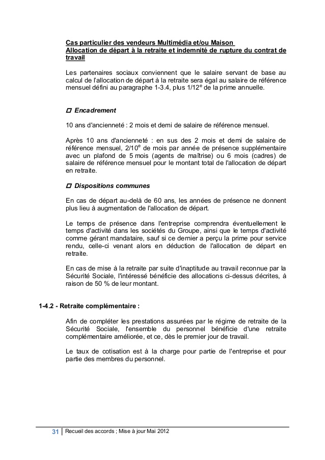 contrat travail a la maison