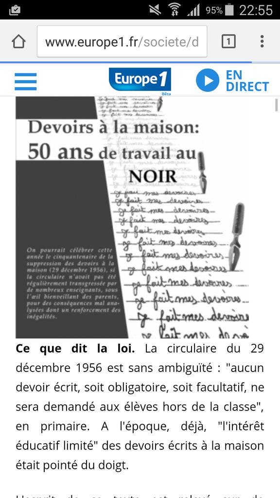 devoirs a la maison 50 ans de travail au noir