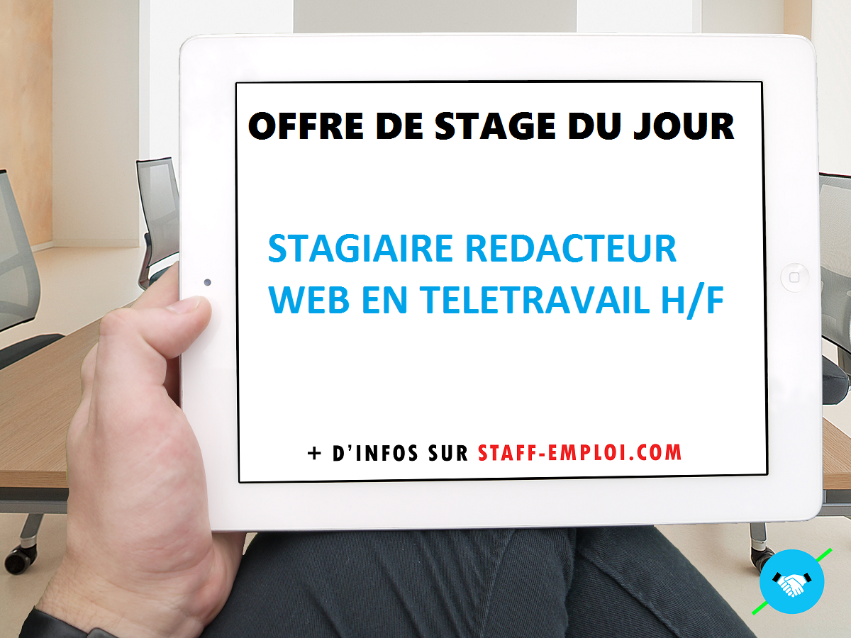 emploi redaction teletravail