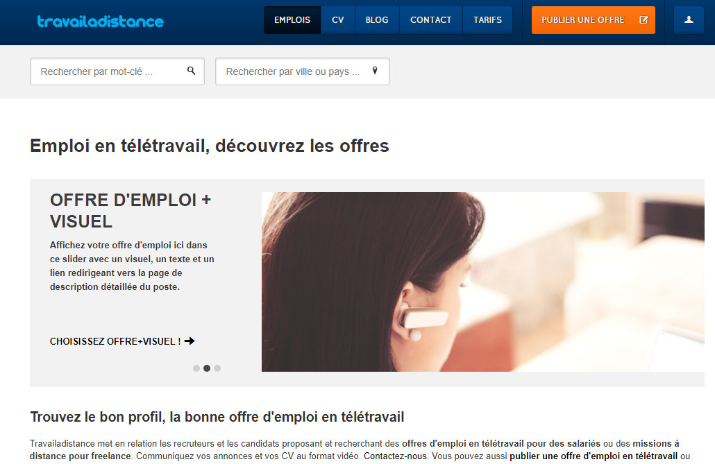 emploi teletravail freelance