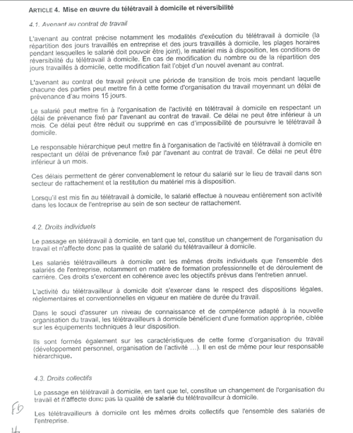 le teletravail chez renault