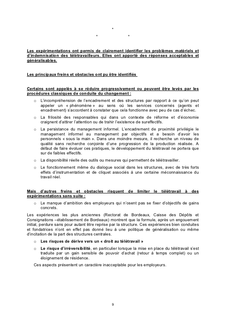 le teletravail conclusion