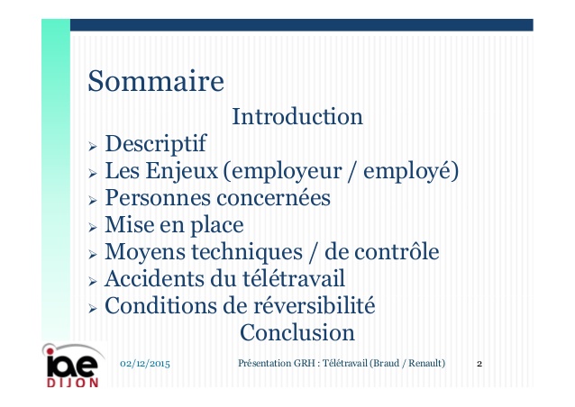 le teletravail conclusion