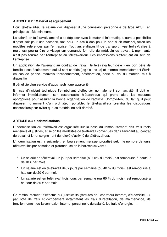 le teletravail equipement necessaire