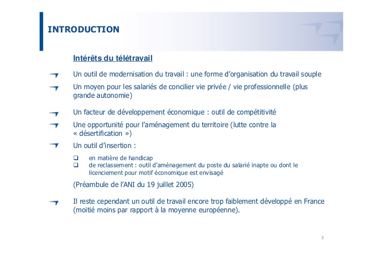 le teletravail introduction
