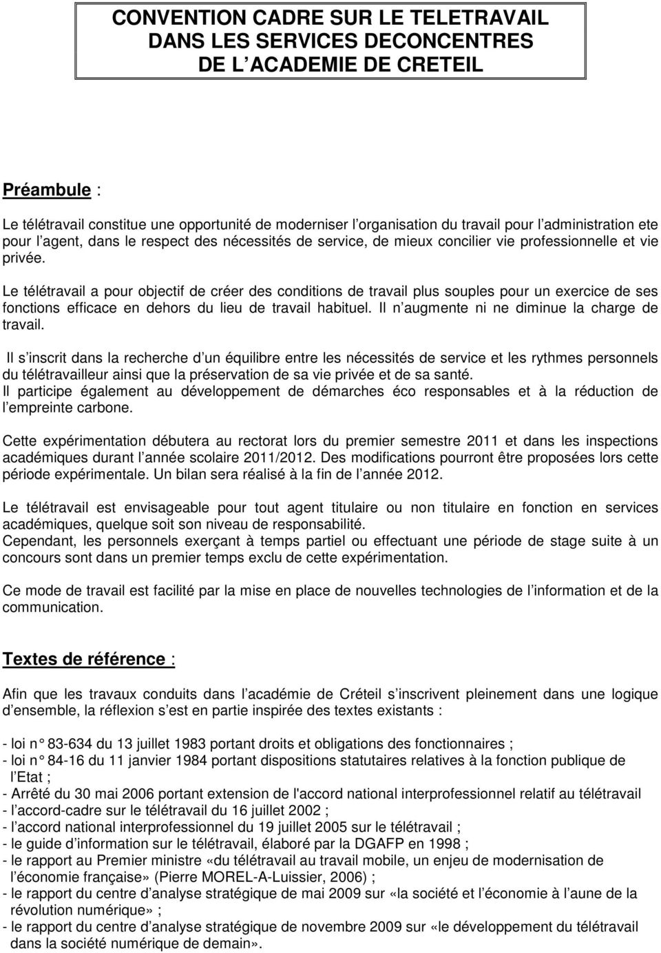 loi teletravail 29 fevrier 2012