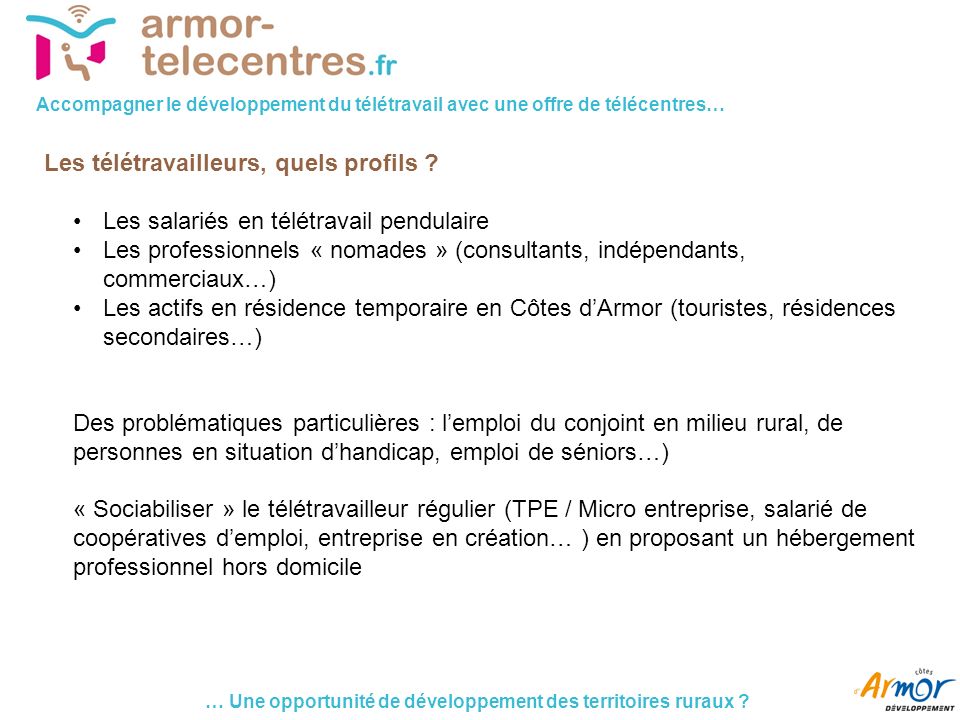 offre d'emploi teletravail salarie