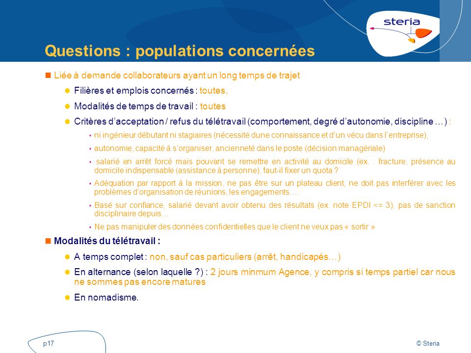 offre d'emploi teletravail temps partiel