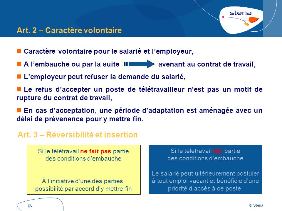 offre emploi teletravail salarie