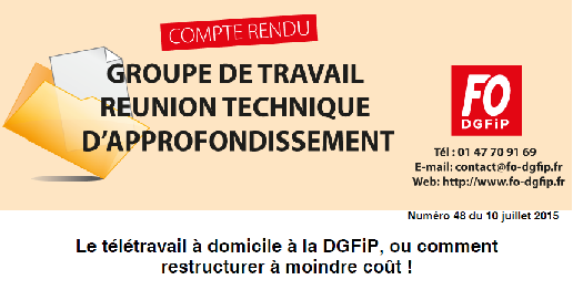 teletravail a domicile 2015