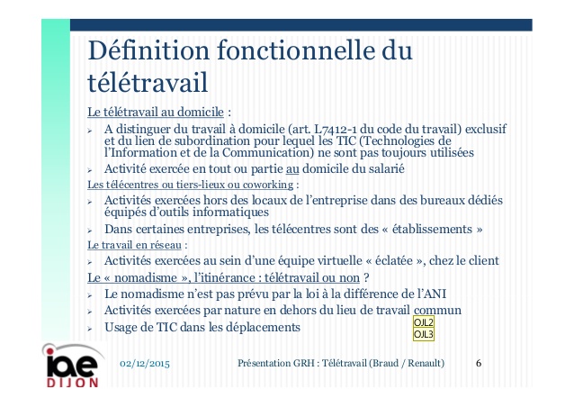 teletravail a domicile 2015