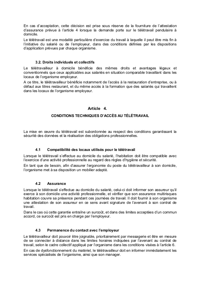 teletravail a domicile assurance
