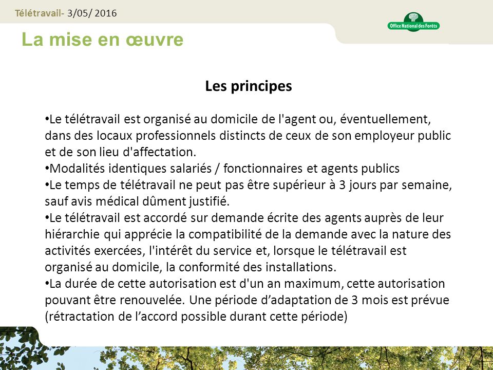 teletravail a domicile avis
