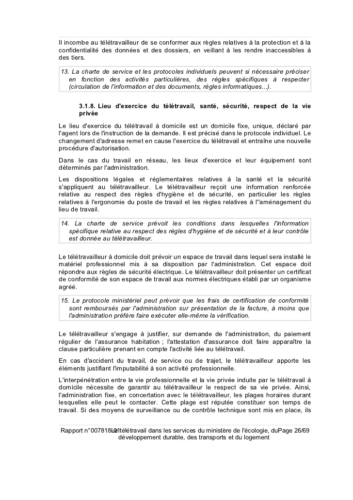 teletravail a domicile et nouveaux rapports au travail