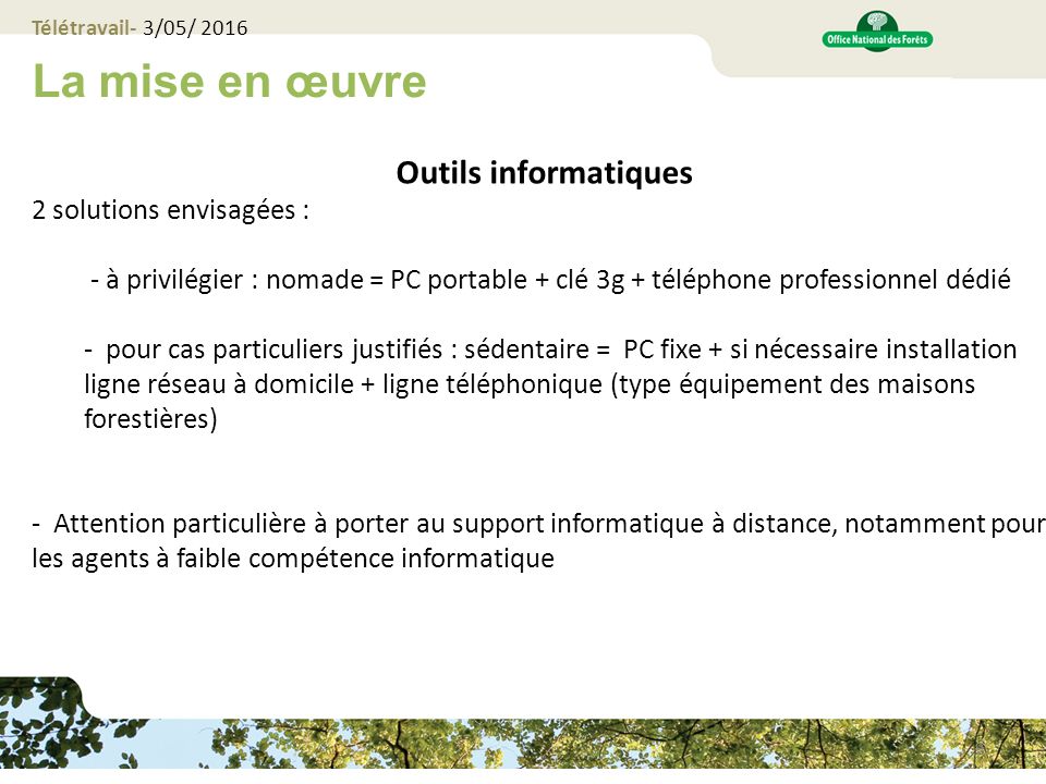 teletravail a domicile informatique