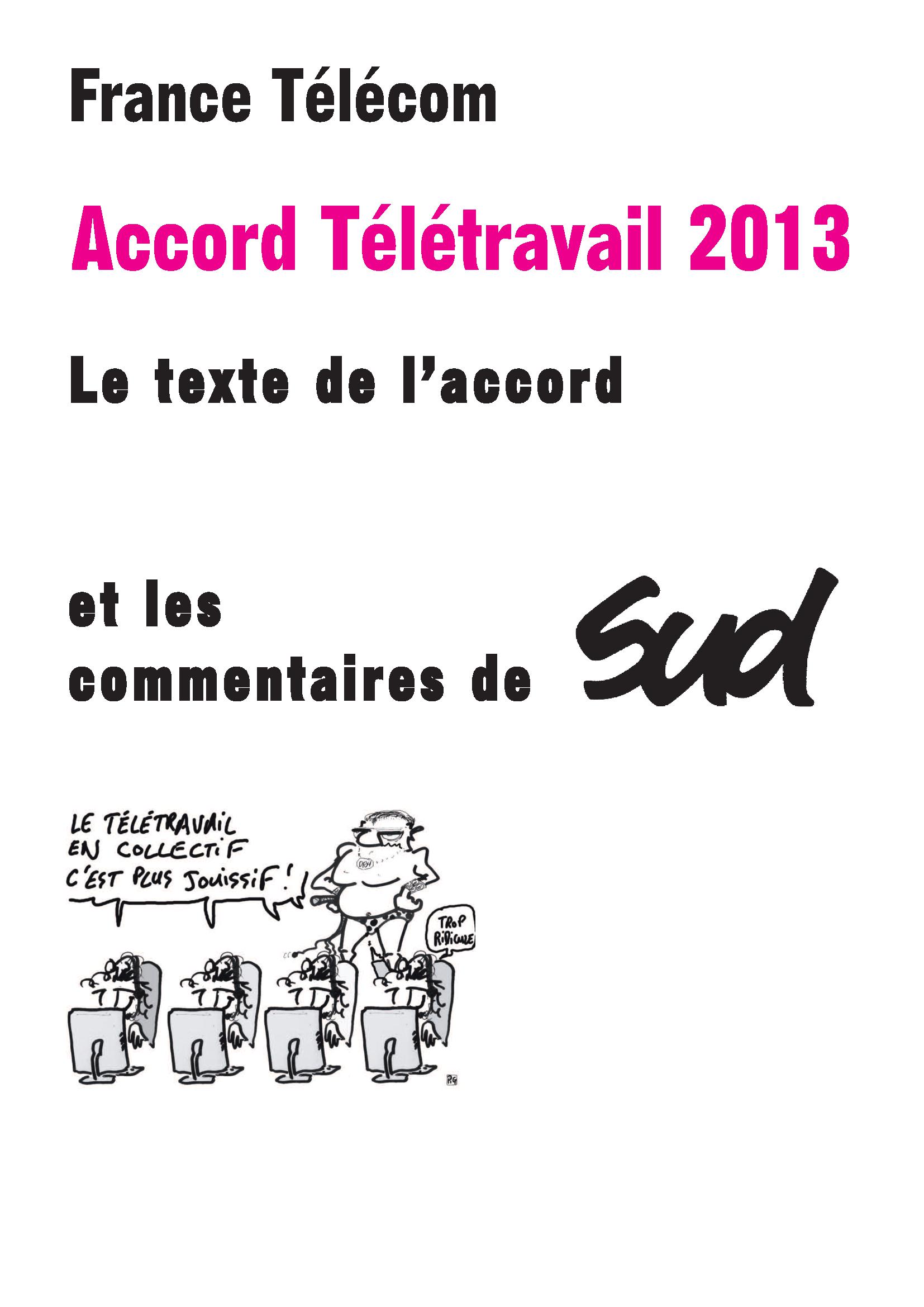 teletravail accord