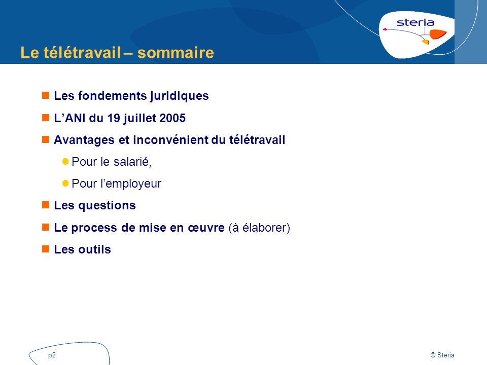 teletravail ani 19 juillet 2005