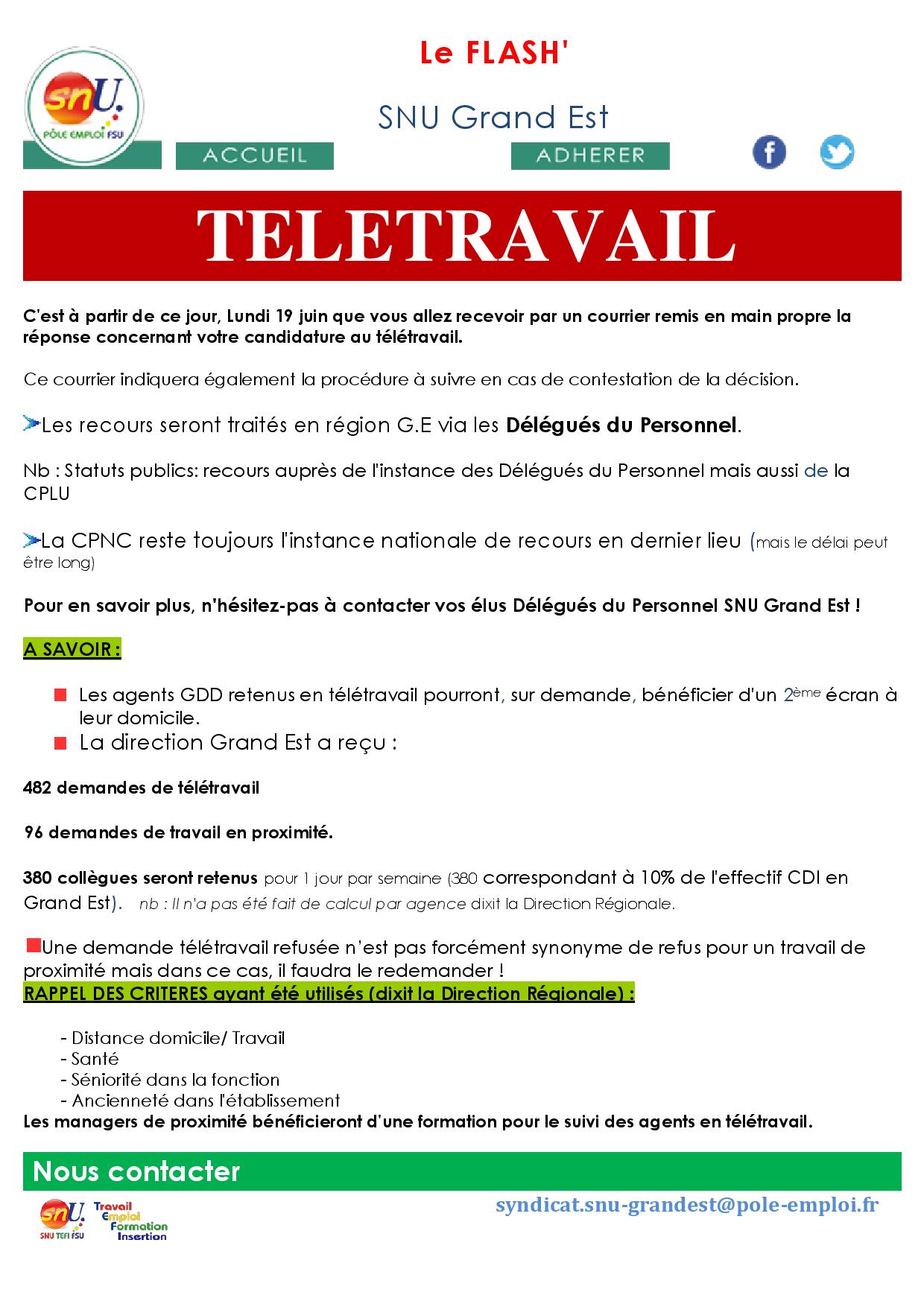 teletravail cdi