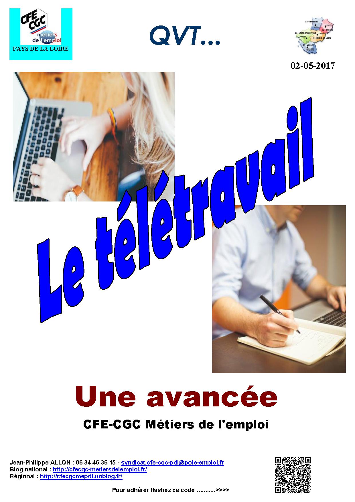 teletravail cfe cgc