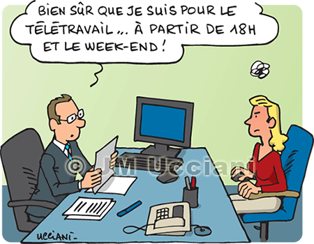 teletravail dessin