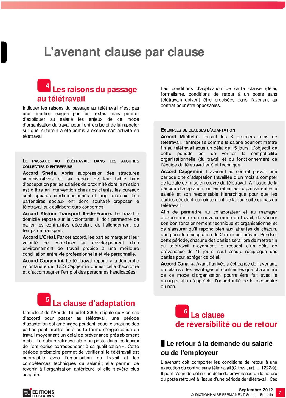 teletravail dictionnaire