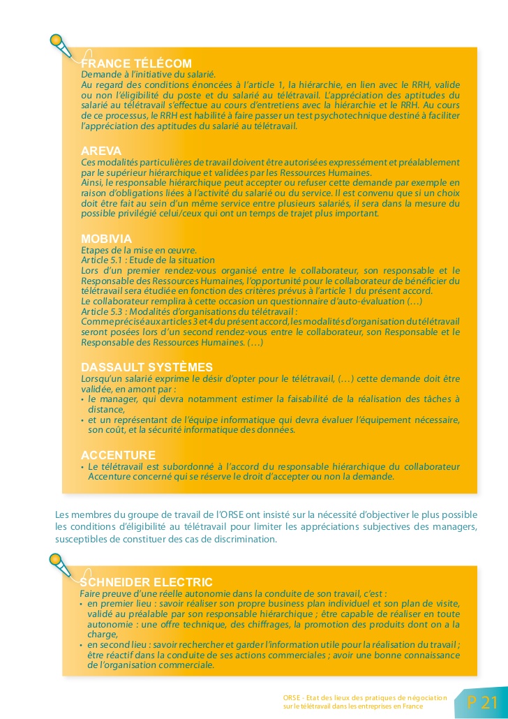 teletravail discrimination