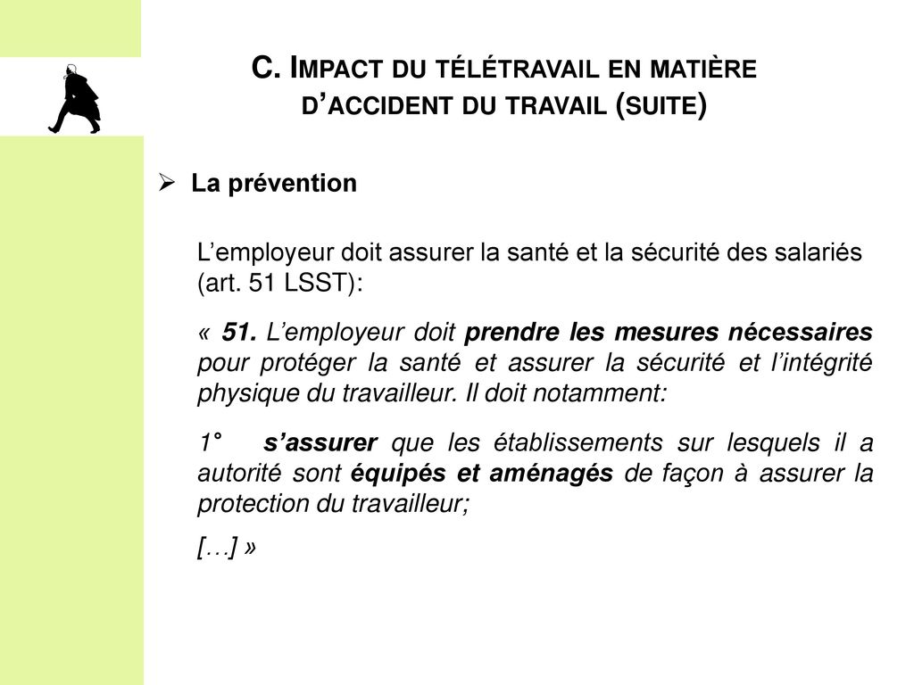teletravail et accident du travail