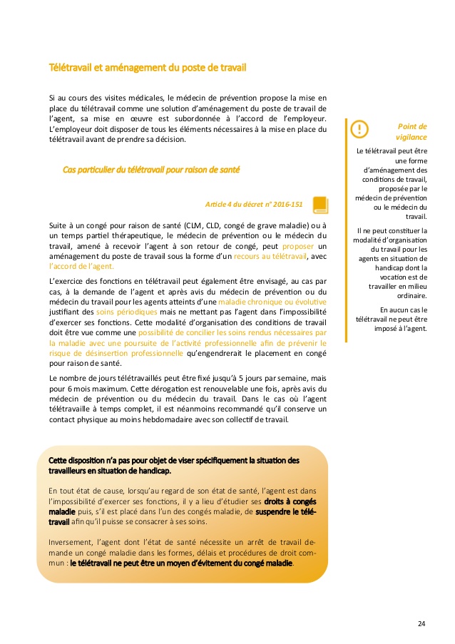 teletravail et medecine du travail