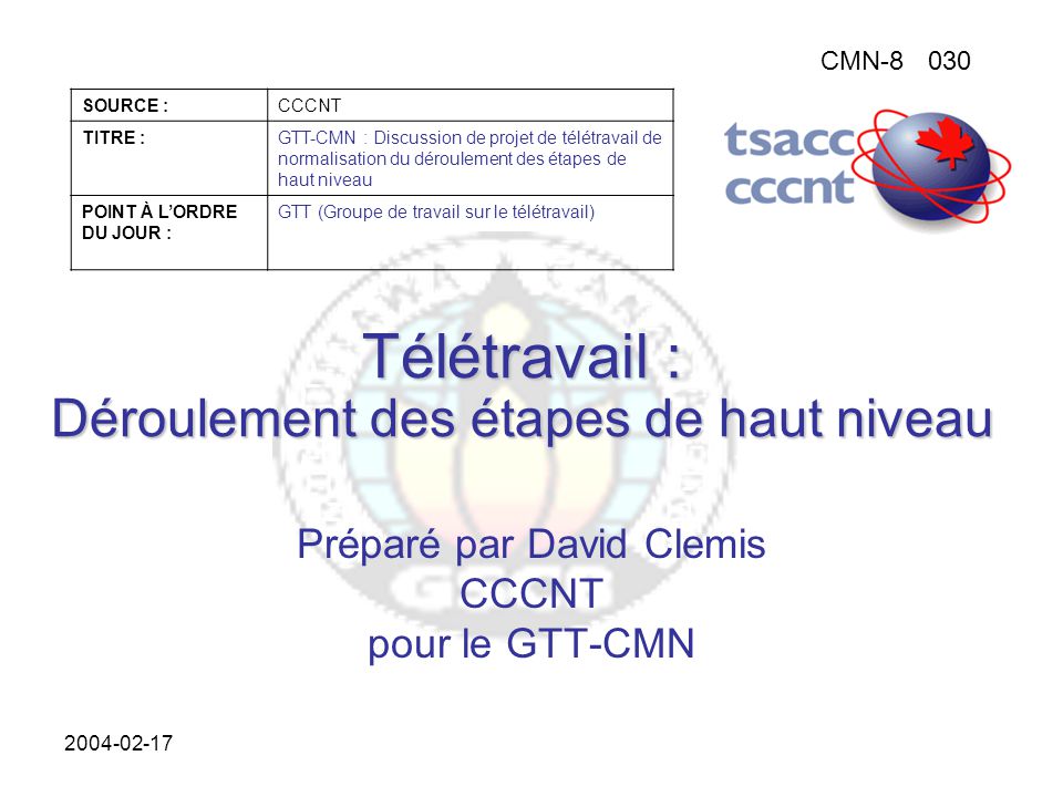 teletravail etapes