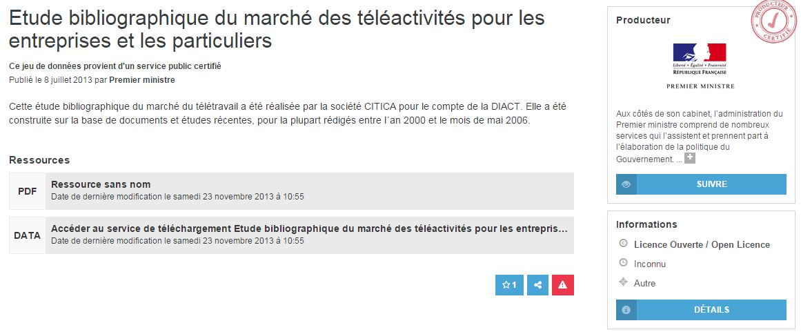 teletravail etude de marche