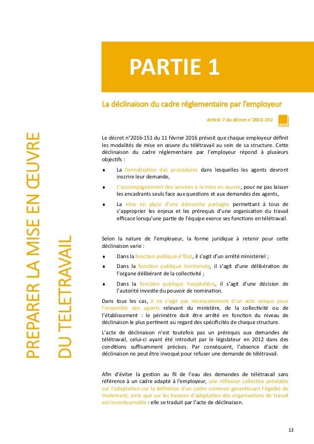 teletravail fonction publique hospitaliere