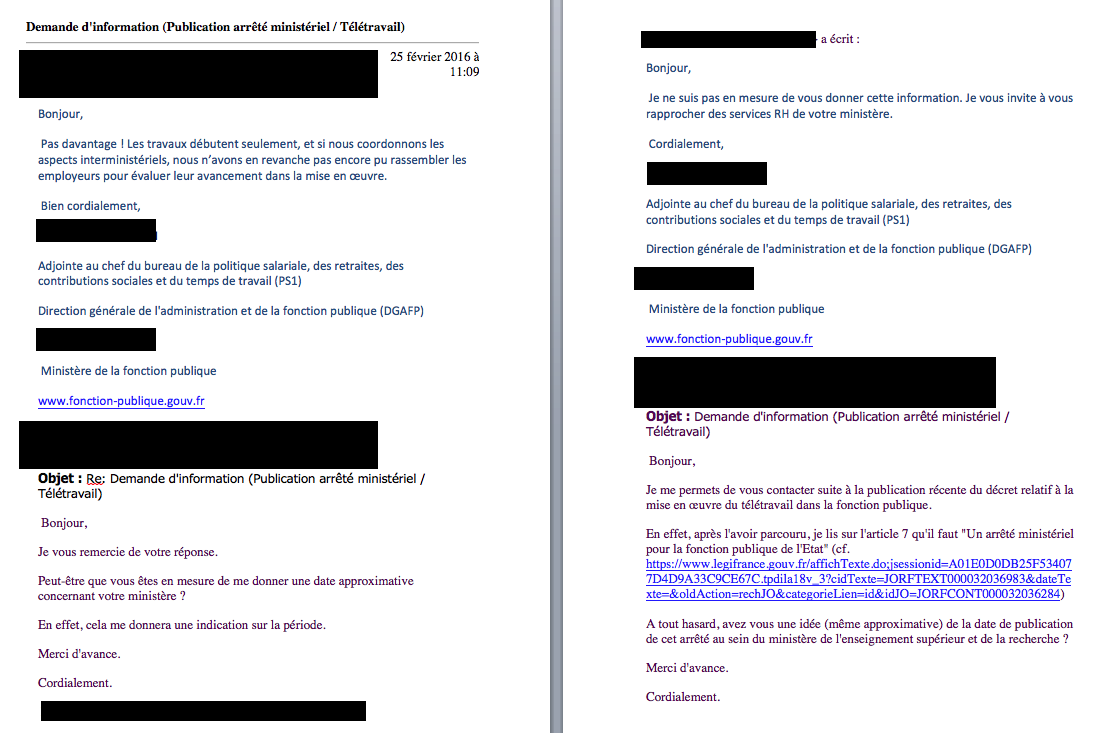 teletravail fonction publique hospitaliere