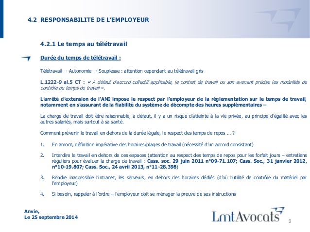 teletravail forfait jours