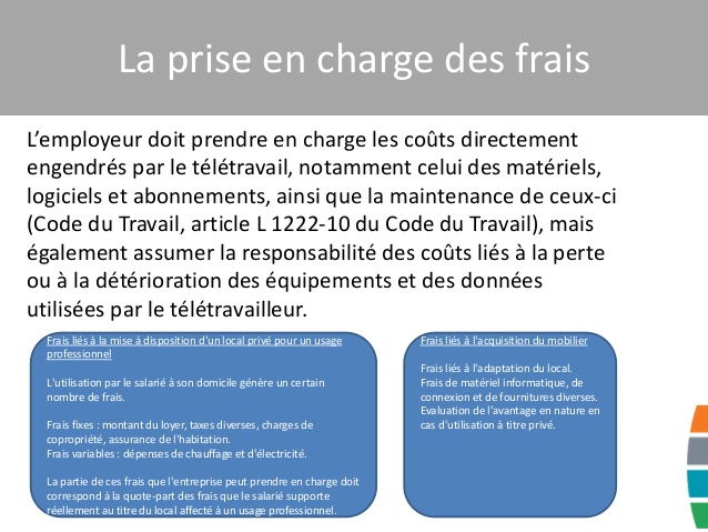teletravail frais loyer