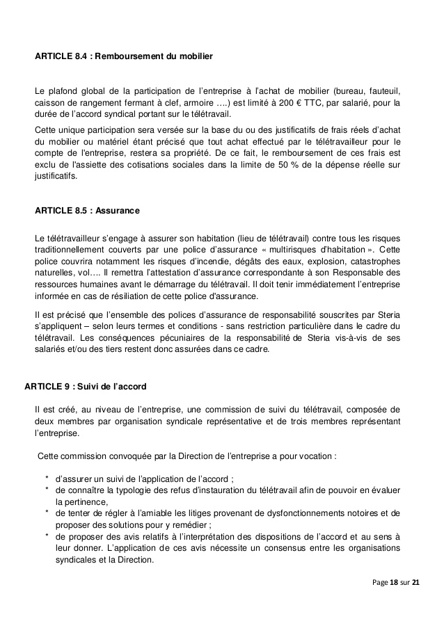 teletravail frais reel