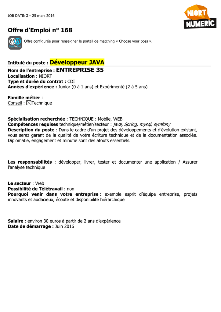 teletravail java