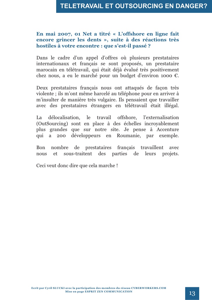 teletravail journal du net