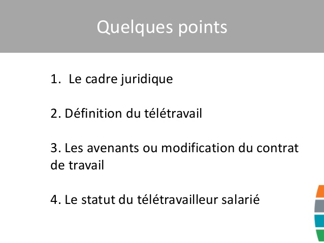 teletravail juridique