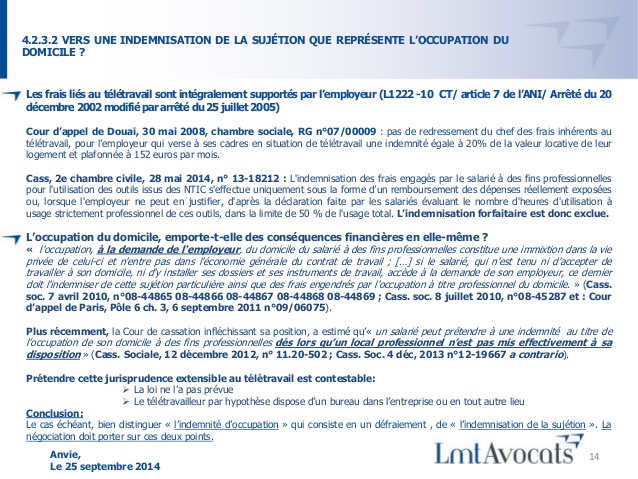 teletravail jurisprudence