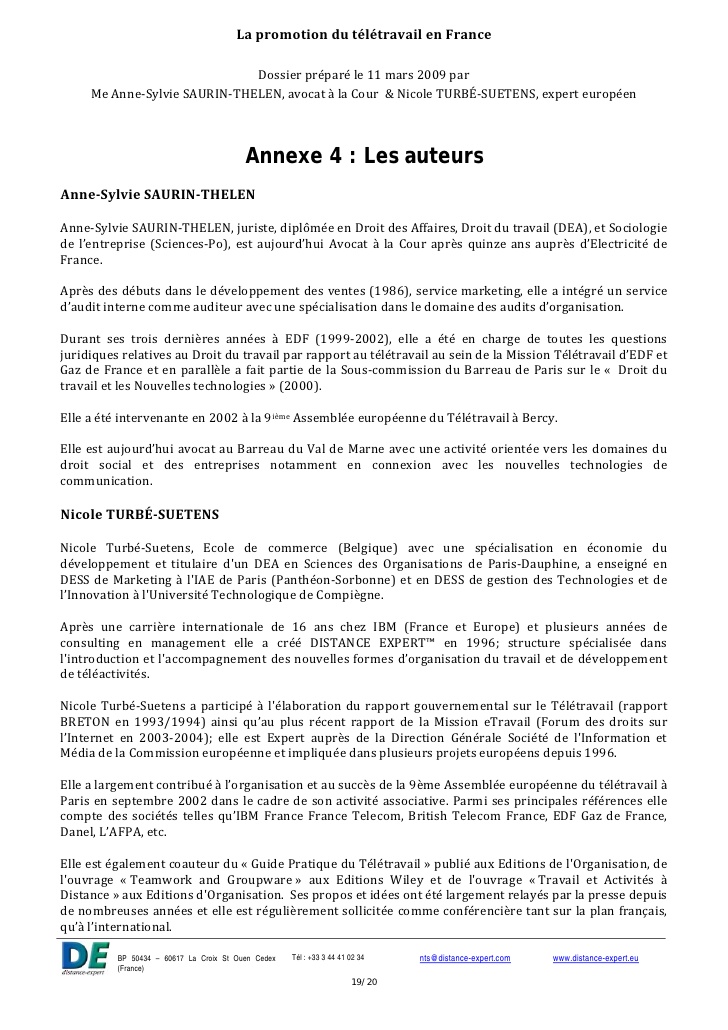teletravail juriste