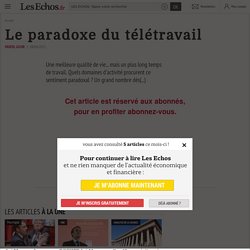 teletravail les echos