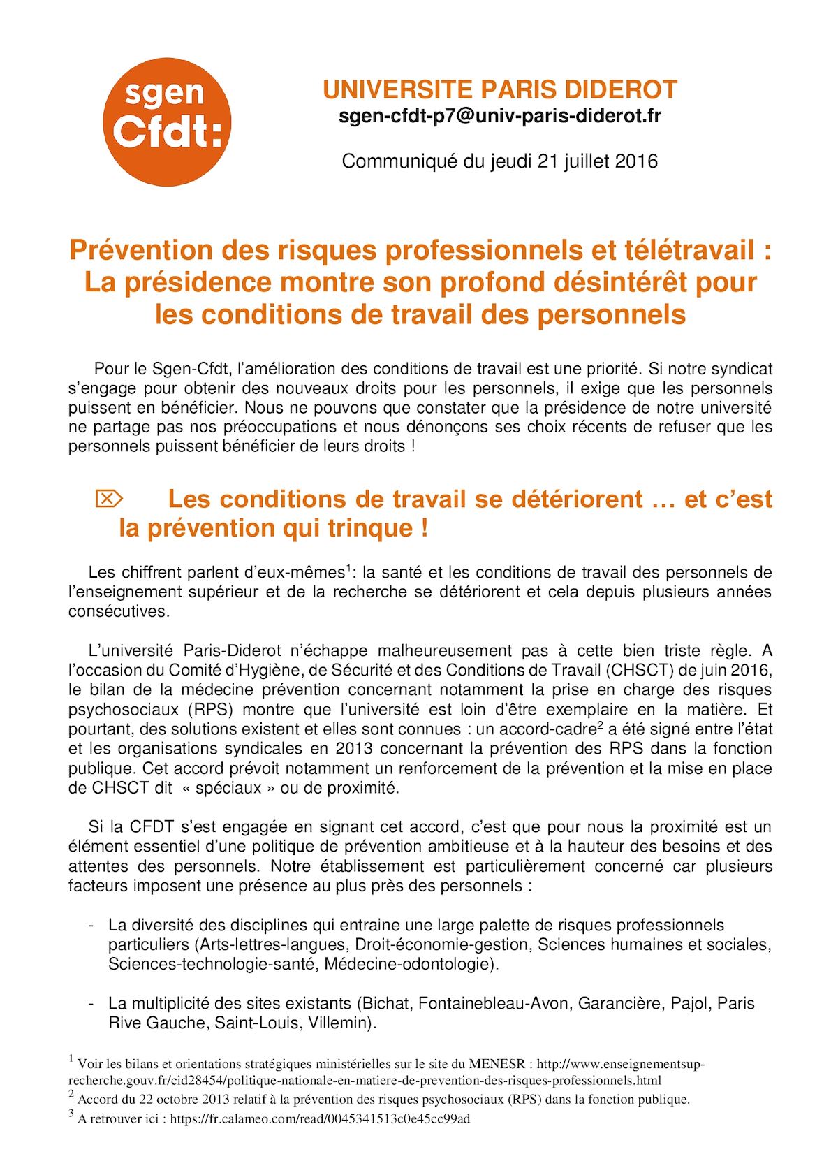 teletravail medecine du travail