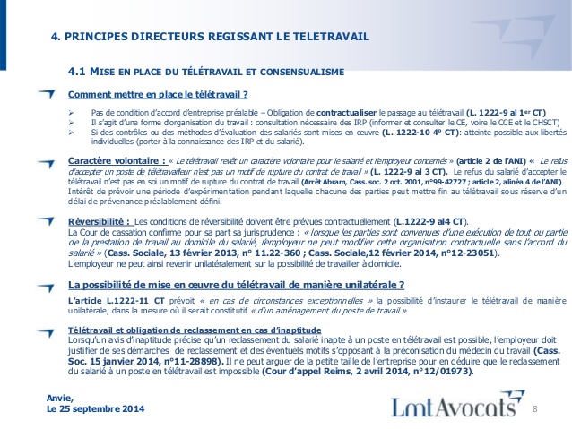 teletravail mise en place