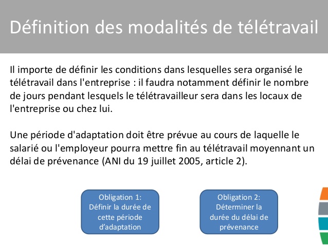 teletravail obligation employeur