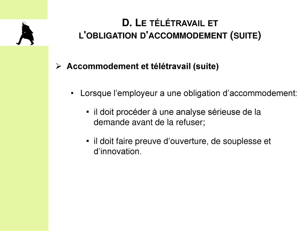 teletravail obligation employeur