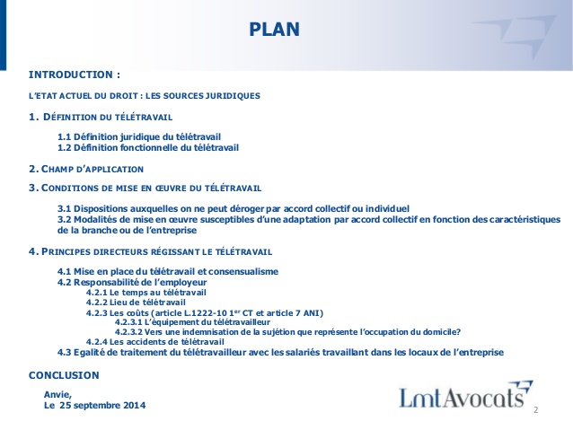 teletravail obligation