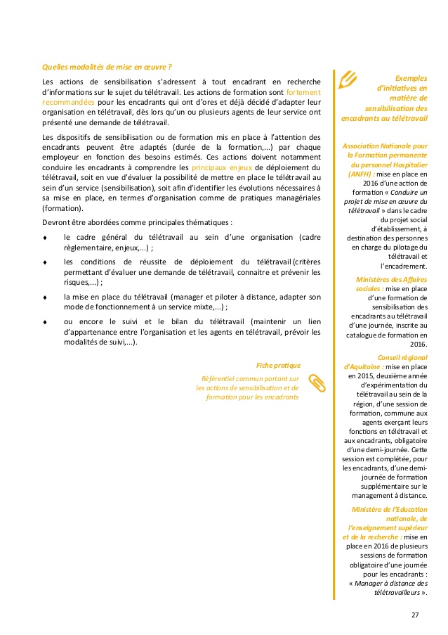 teletravail obligatoire