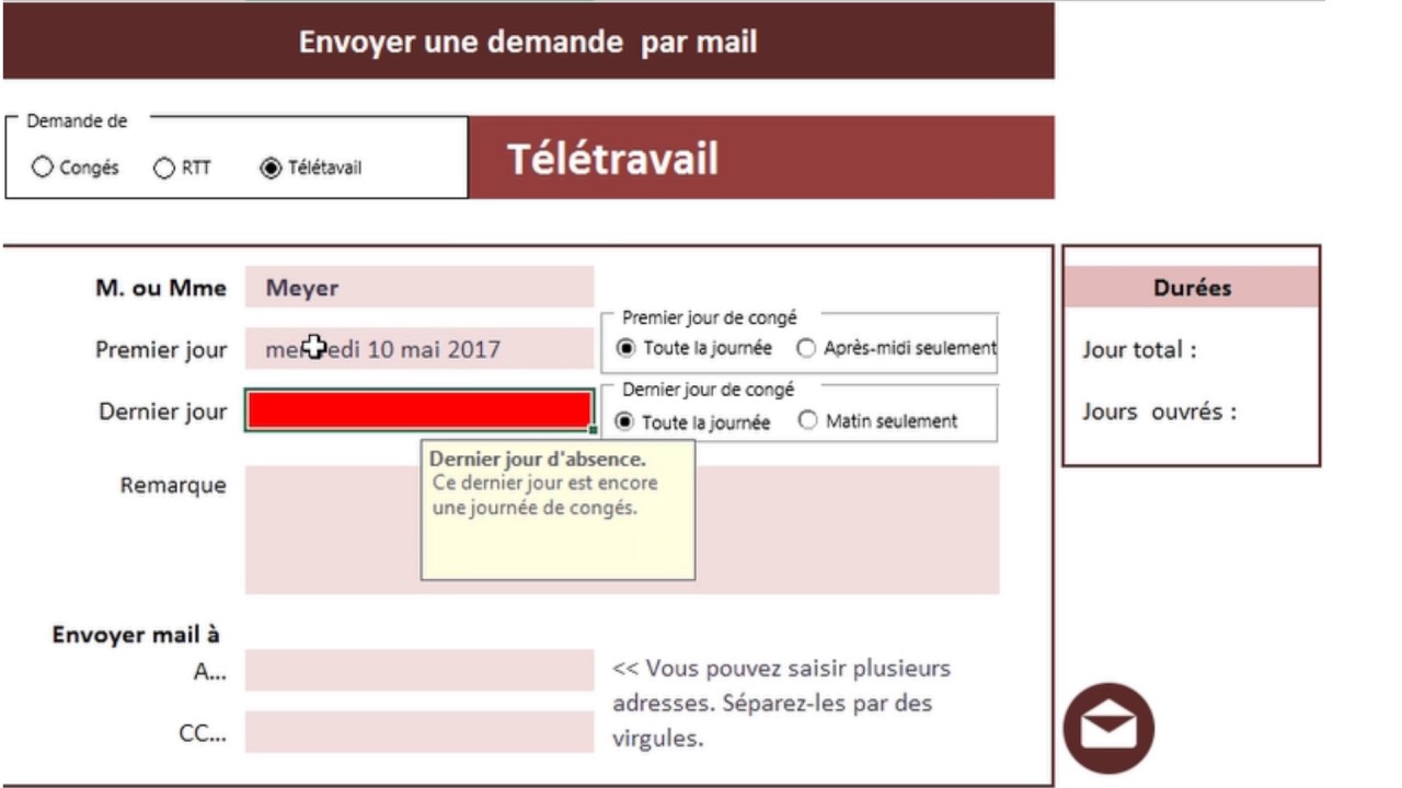 teletravail rtt