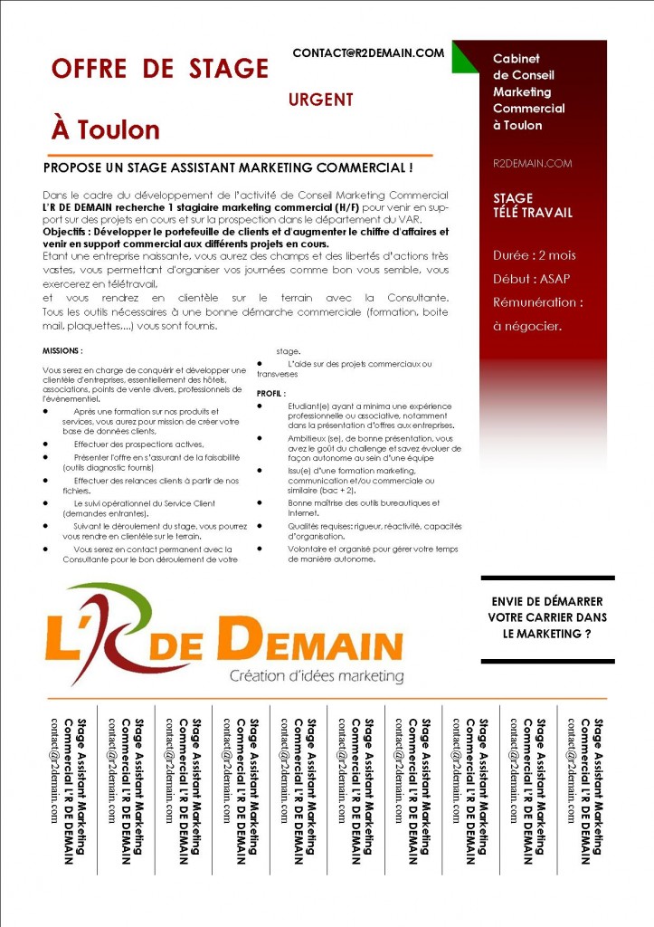 teletravail stagiaire