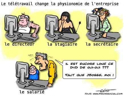 teletravail stagiaire